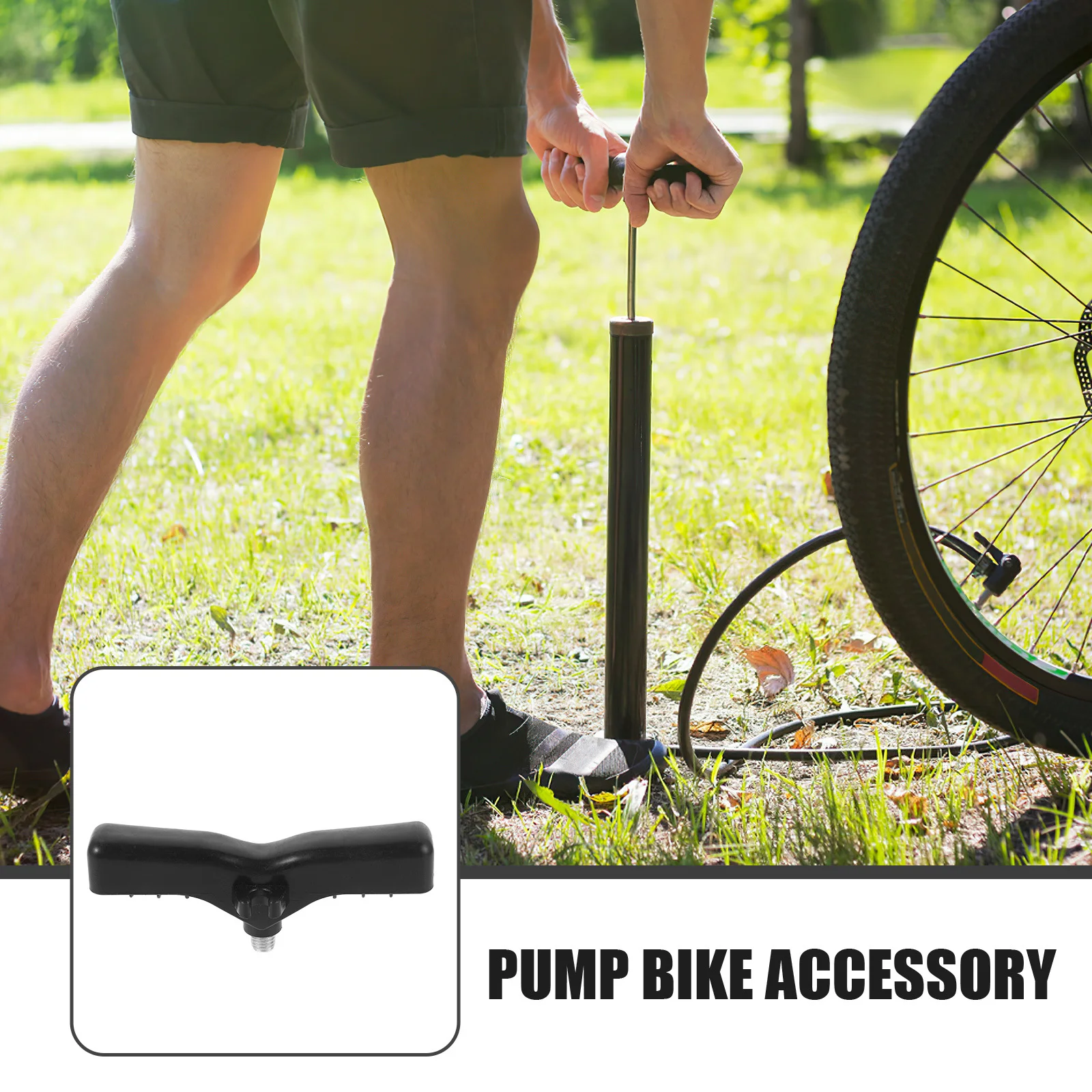 

Plastic Hand Pump Handle Replacement Durable Inflator Handle for Bike Tire Pump Accessory Inflation Tube Handles