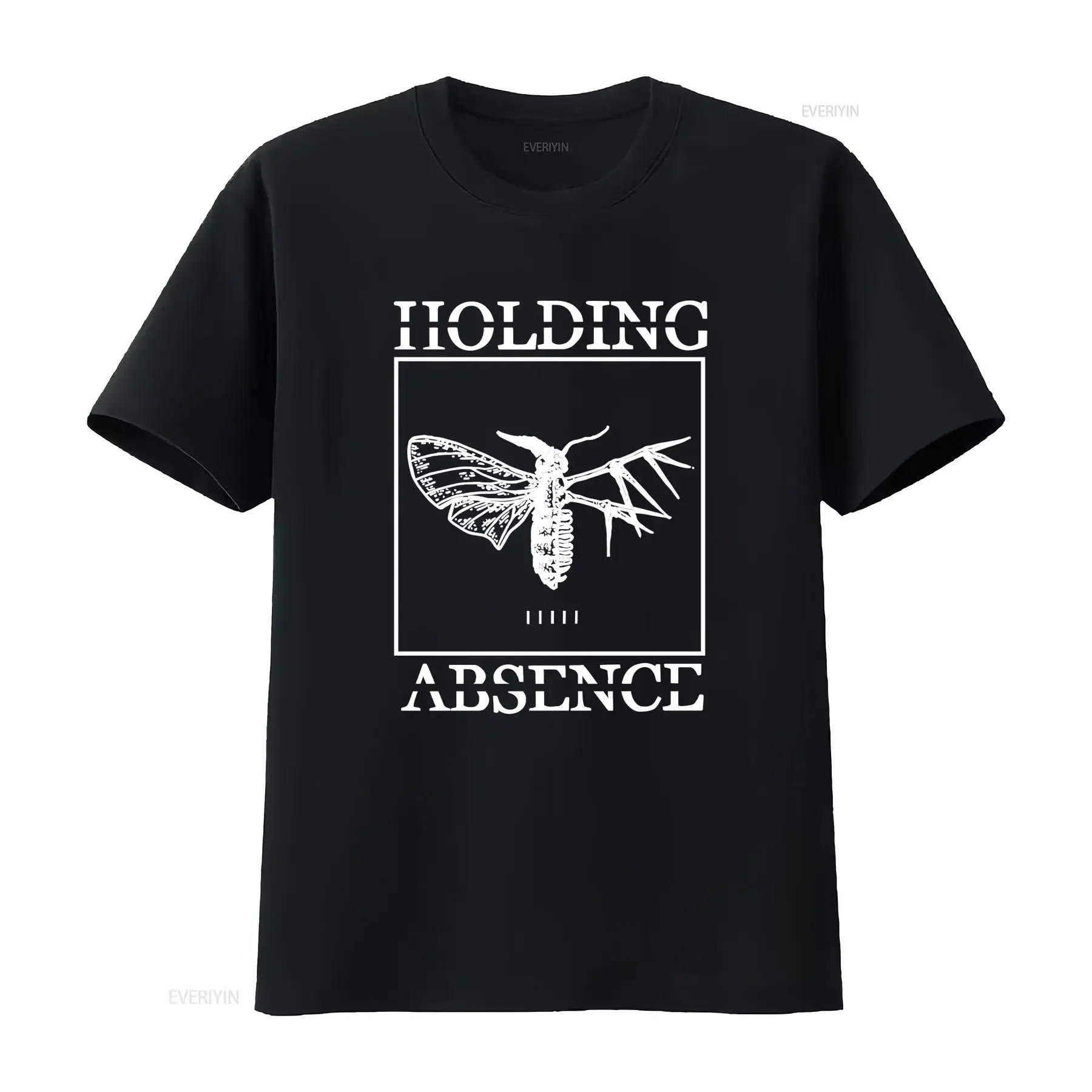 Holding Absence Moth T shirts Size S to 5XL IN0260 vintage Washed streetwear graphic homme Top For Everyday Wear Soft vintage