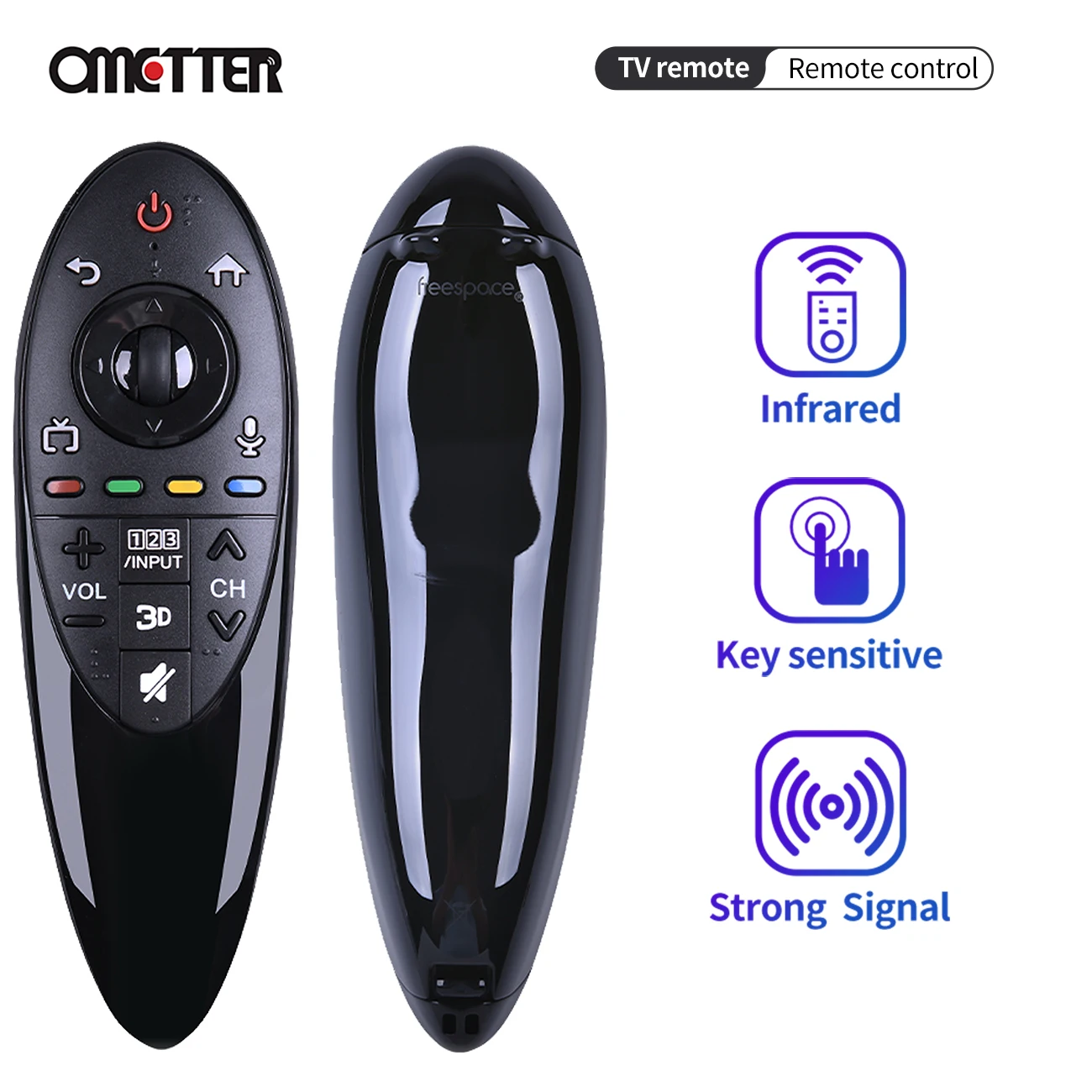 for MAGIC Smart 3D TV Remote Control AN-MR500G UB UC EC Series LCD Dynamic Without Voice