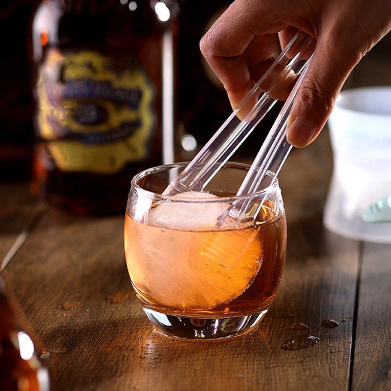 Molde esférico grande para hacer bolas de hielo de Whisky, caja de hielo de silicona, molde de cubo de hielo congelado para Whisky