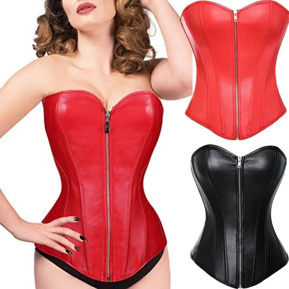 

Steampunk Corset for Slimming Waist Trainer Sexy Leather Corsets and Bustiers Top Corselet Bustier Corset Belt Shapewear Women