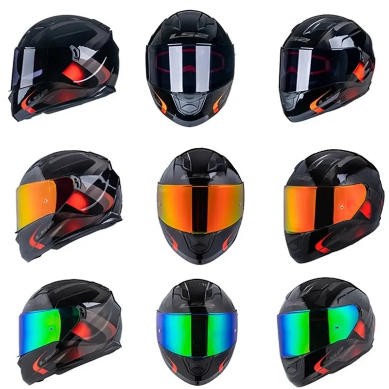 For LS2 FF328 FF800 FF320 Stream FF353 LS2 Visors Rapid Motorcycle Helmet Original Replace Extra Lens Black Iridium Silver