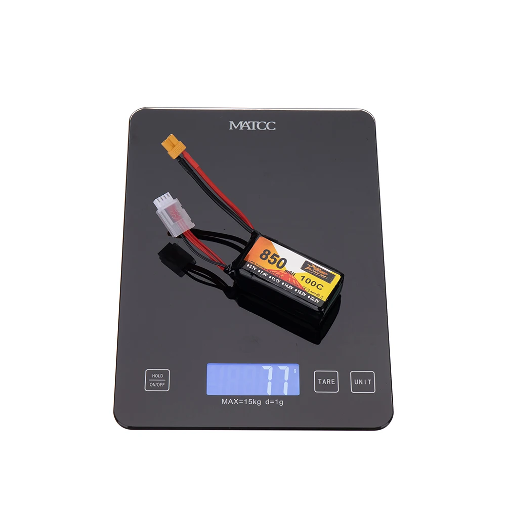 ZOP Power 11.1V 850mAh 100C 3S LiPo Battery XT30 Plug for RC Drone