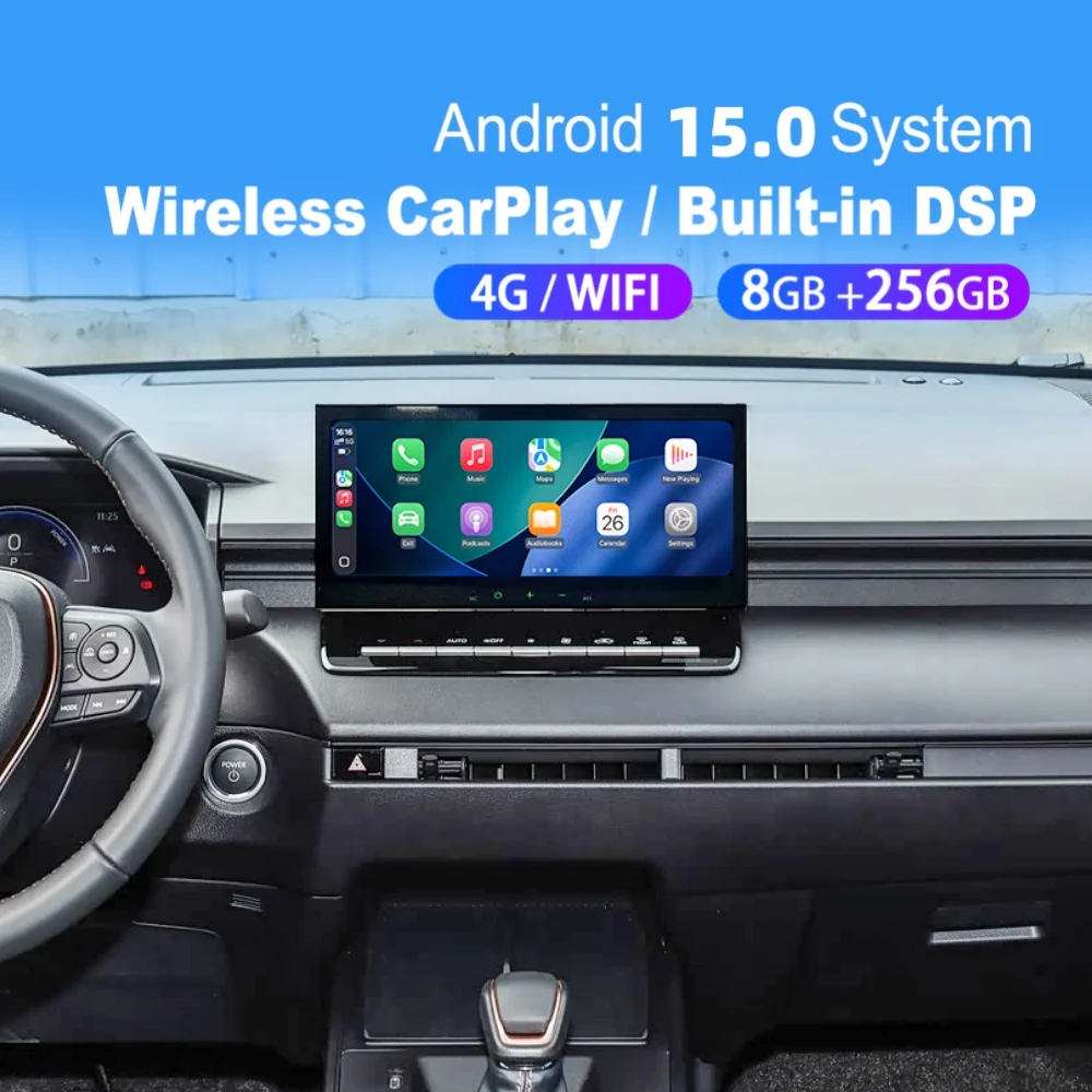 

12,3-дюймовый 8-ядерный Android-экран для автомобиля, мультимедийная система для Toyota Corolla Cross 2026, GPS-навигация, автомобильное радио, головное устройство