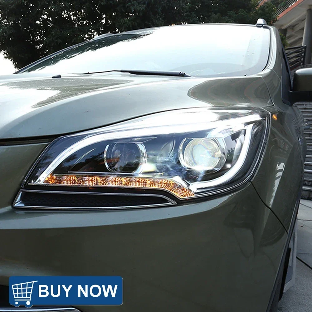 

Автомобильные передние фонари для Ford Kuga Escape 2013-2016, светодиодные автомобильные фары в сборе, обновление, аксессуары для линз проектора с высокой настройкой