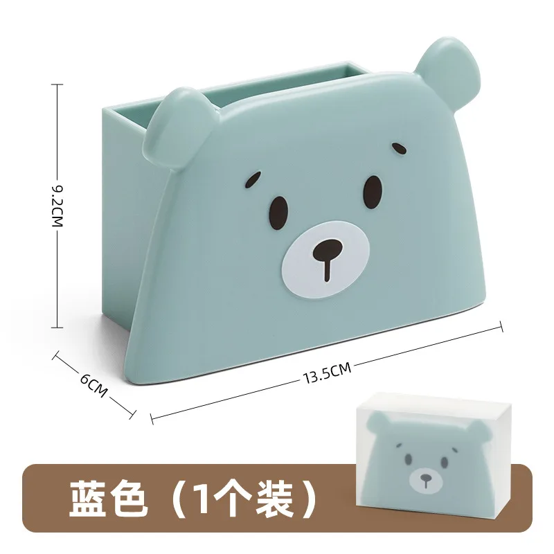 Imagem -04 - Urso Kawaii Desktop Organizador Caneta Titular Organizador Lápis Titular Bonito Caixa de Armazenamento Material Escolar Escritório