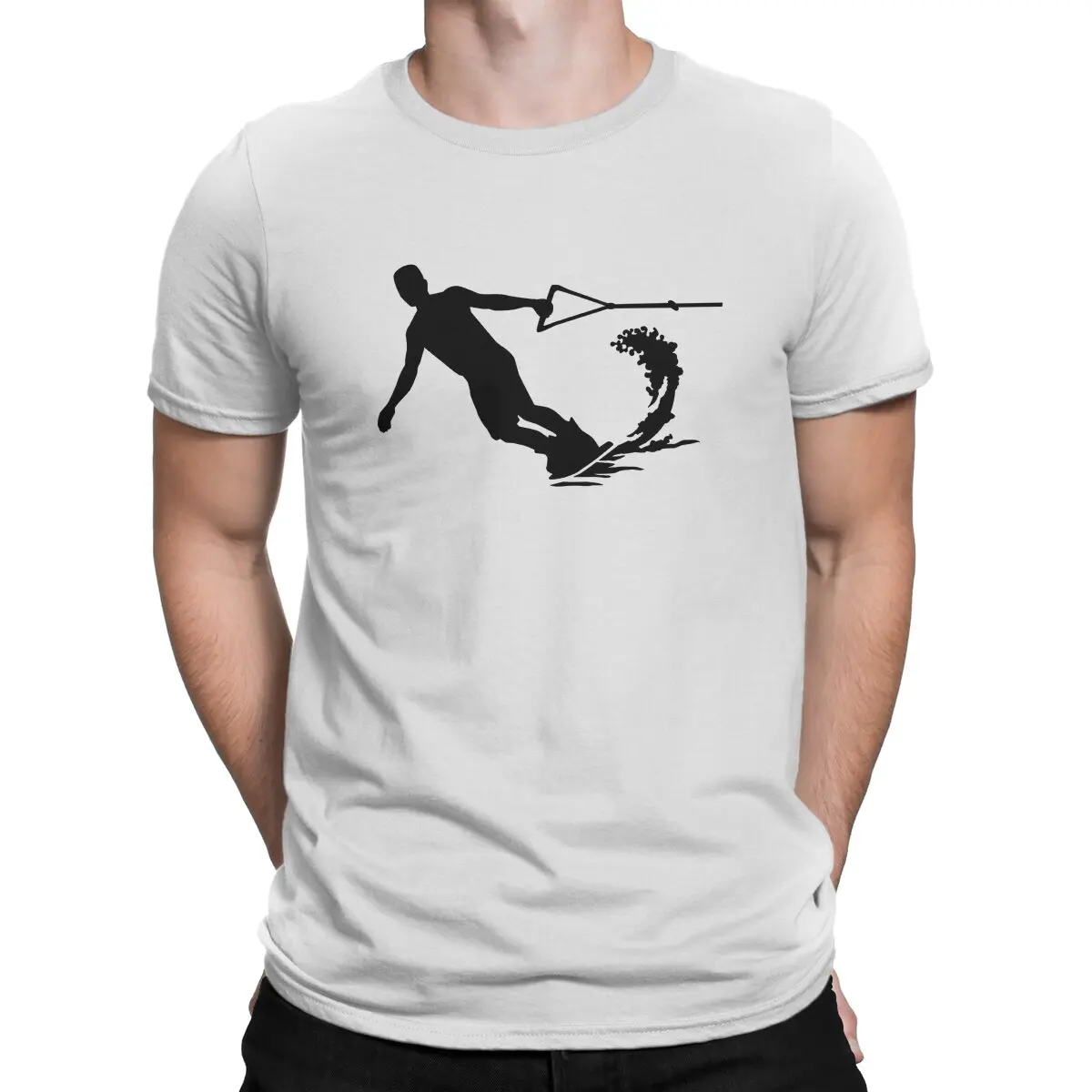 

Water Sports Water Skiing Tshirt Homme Men's Tees Blusas Polyester T Shirt For Men