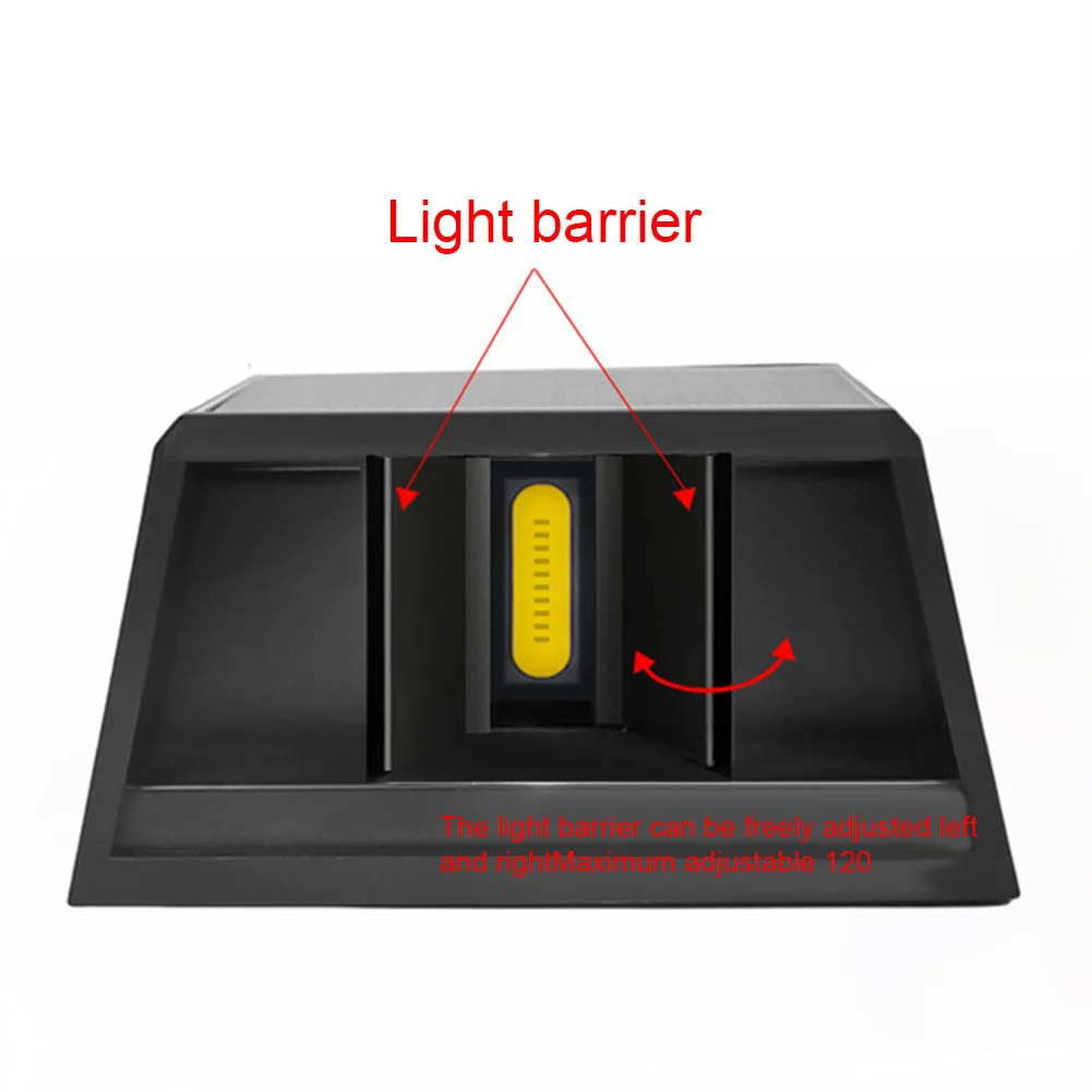 Настенные светильники на солнечной батарее, наружное водонепроницаемое бра с питанием от солнечной батареи для ограждения, лестницы, крыльца, внутреннего дворика