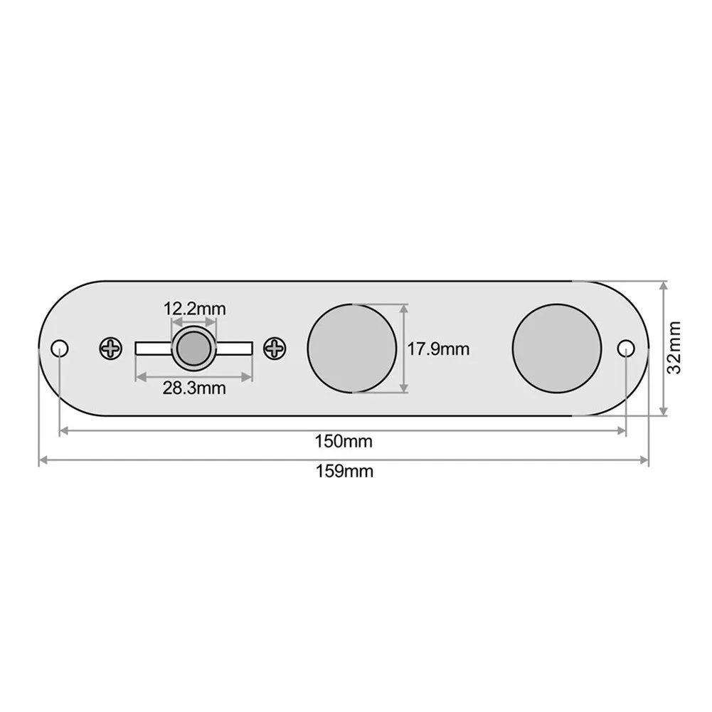 Complete For Telecaster Control Plate Kit Includes Prewired 3 Way Switch and Knurled Dome Knobs for Easy Setup