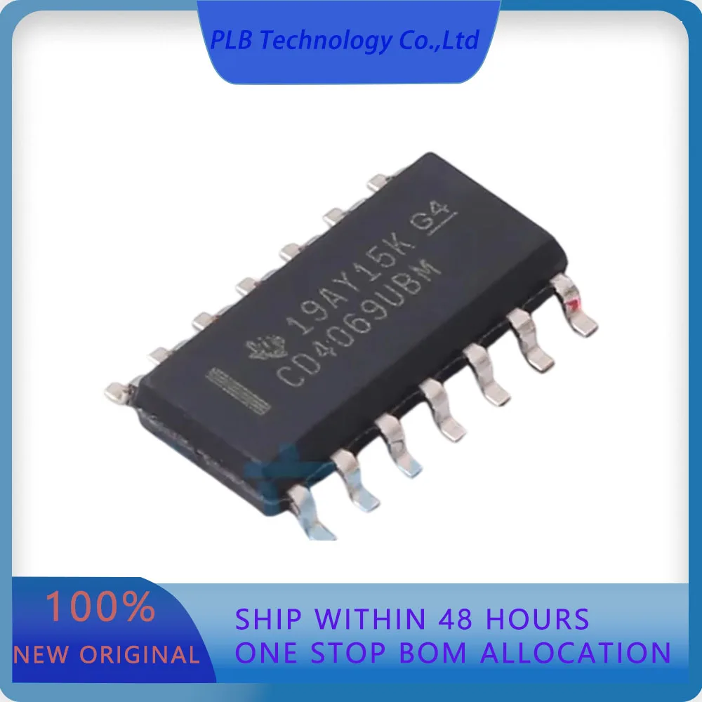 20PCS/LOT CD4069UBM CD4069  6 50ns@15V50pF 1uA 3V~18V SOIC-14 Inverters Original Stock