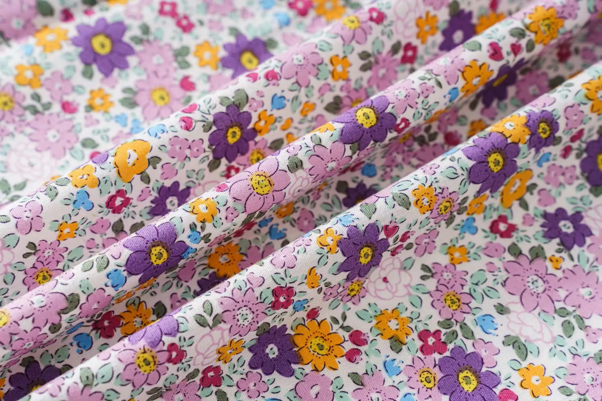 Farbiger, neuer, reiner 100% Baumwoll-Popeline 40S Stoff für Kinder, Baby, Nähen, Kleider, Röcke, DIY, handgemachtes Patchwork, Meterware – Detail 5