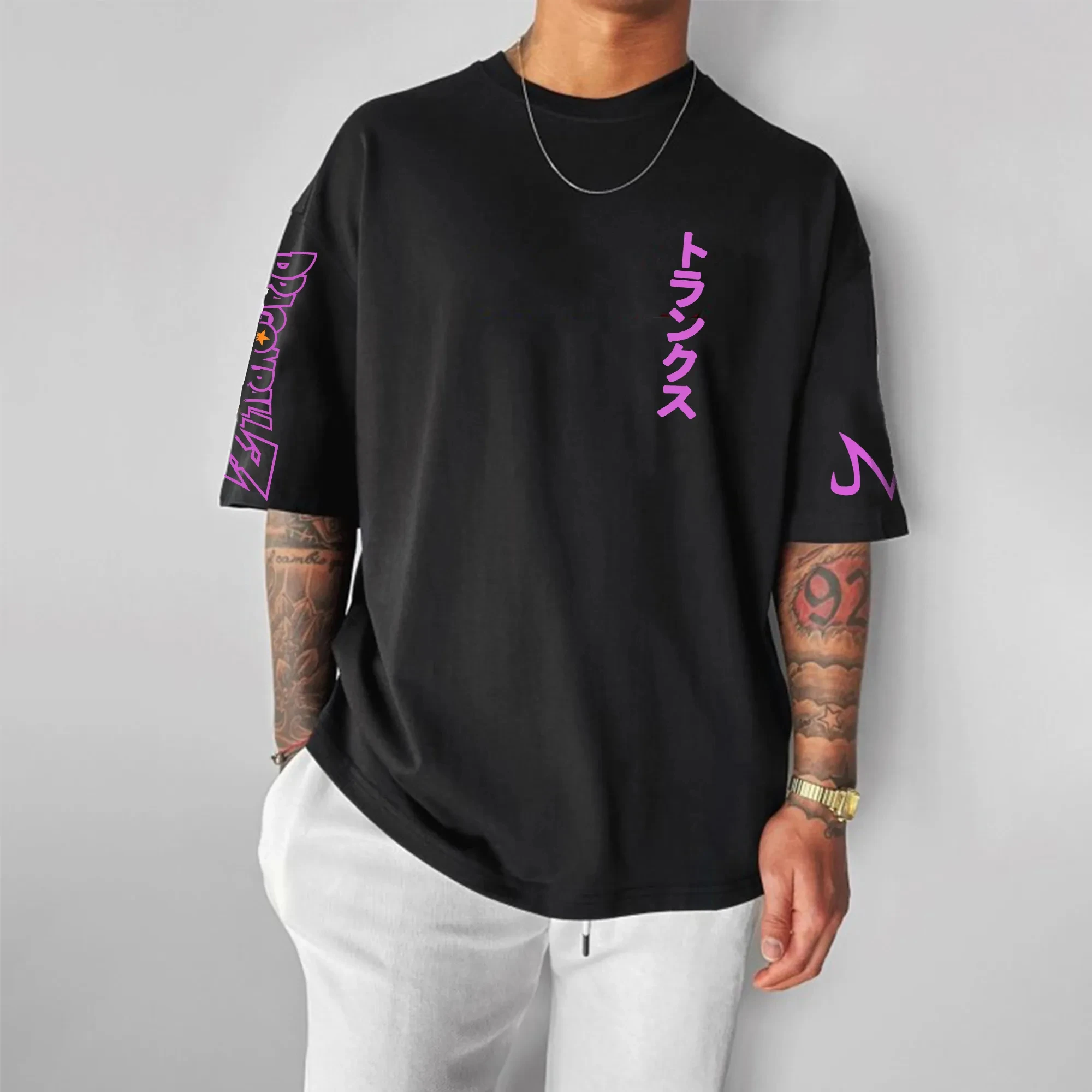 Dragon Ball Animation GOKU T-shirt girocollo allentata estiva da uomo e da donna americana a maniche corte in cotone stampato periferico 2025