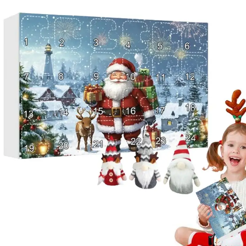 

Gnome Dolls Countdown Calendar Christmas Plush Calendar Box 24 Days Of Fun Collectible Plush Figures Christmas Gnome Advent