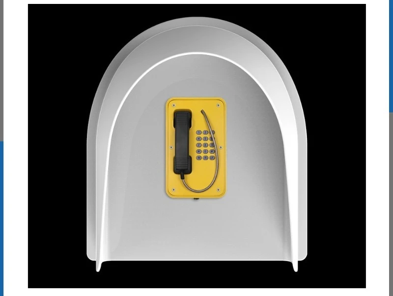Outdoor Industrial Phone Booth, Weatherproof Phone Hood,  Public Telephone Booths