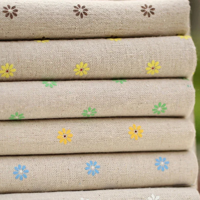 50 * 150cm Cotton and Linen Handmade Diy Sewing Fabric Storage Basket Storage Box Making Material Printing Fabric Tablecloth