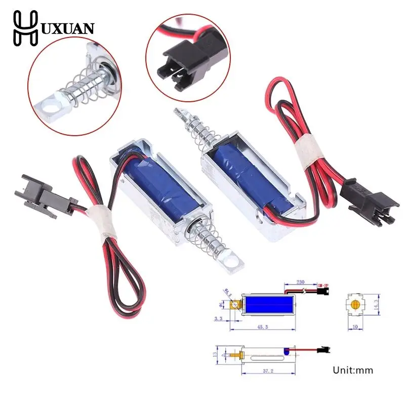 TAU-0537 Electromagnetic Lock DC 6V/12V/24V Magnetic Lock Electric Lock 1.5A/2A/1A Lock Linear Solenoid