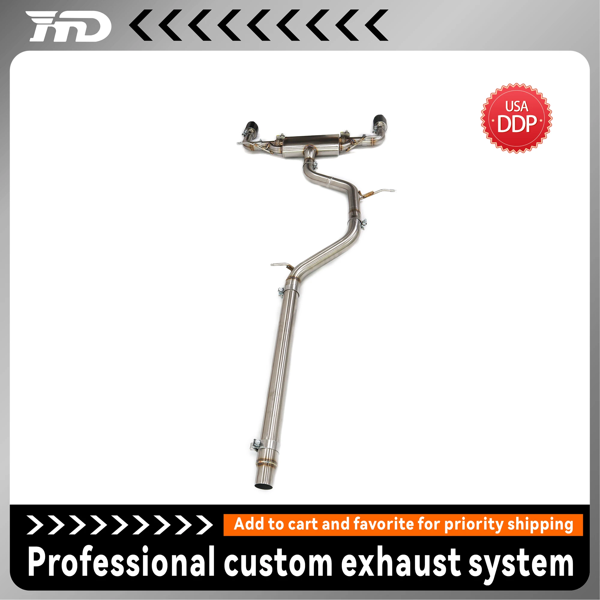 

HMD Catback Exhaust for Volkswagen Golf MK8 1.5T Stainless Steel Performance System with Deep Sport Sound & Direct Fit