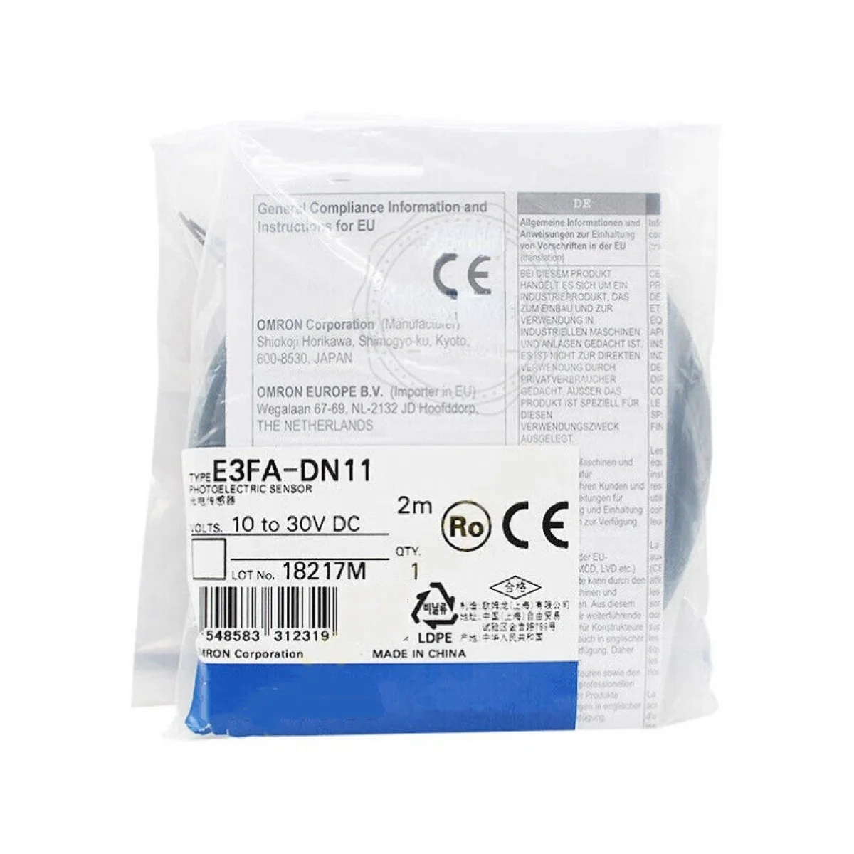 E3FA-DN11 2M BY OMS E3FA9003A sensor