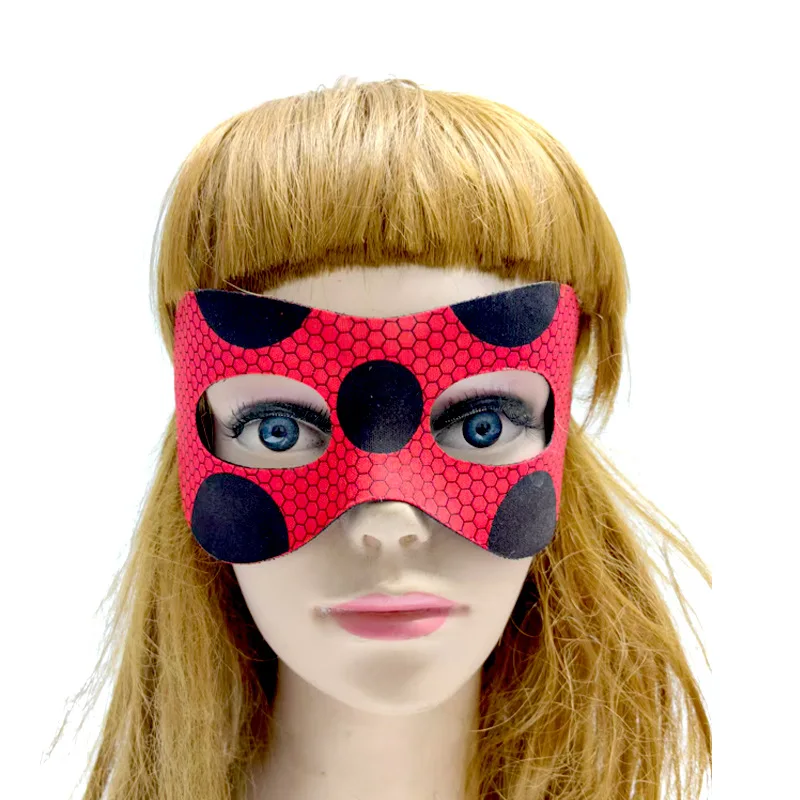 Maschera da coccinella a pois di Halloween, regalo semplice per adulti e bambini, ragazzi e ragazze, oggetti di scena per costumi di scena