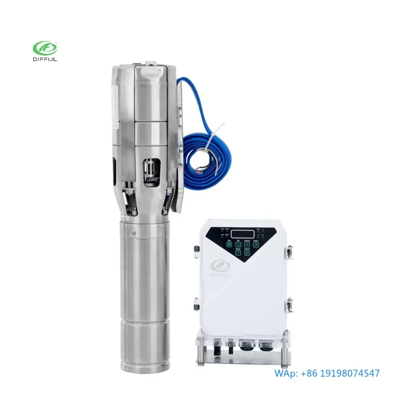 2HP Big Flow Solar Pressure Deep Well Water Pump For Zambia