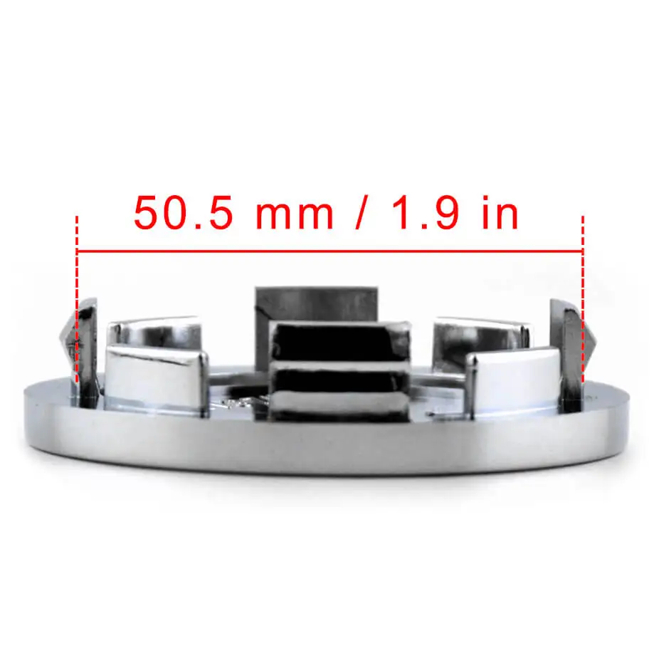 DewFlew 4Pcs Out 60mm(2.36") inner 50.5mm(1.99") Wheel Hub Cap For 2006-2013 F-150 2012-2015 F-350 Super Duty 2009-2014 Flex ABS 2