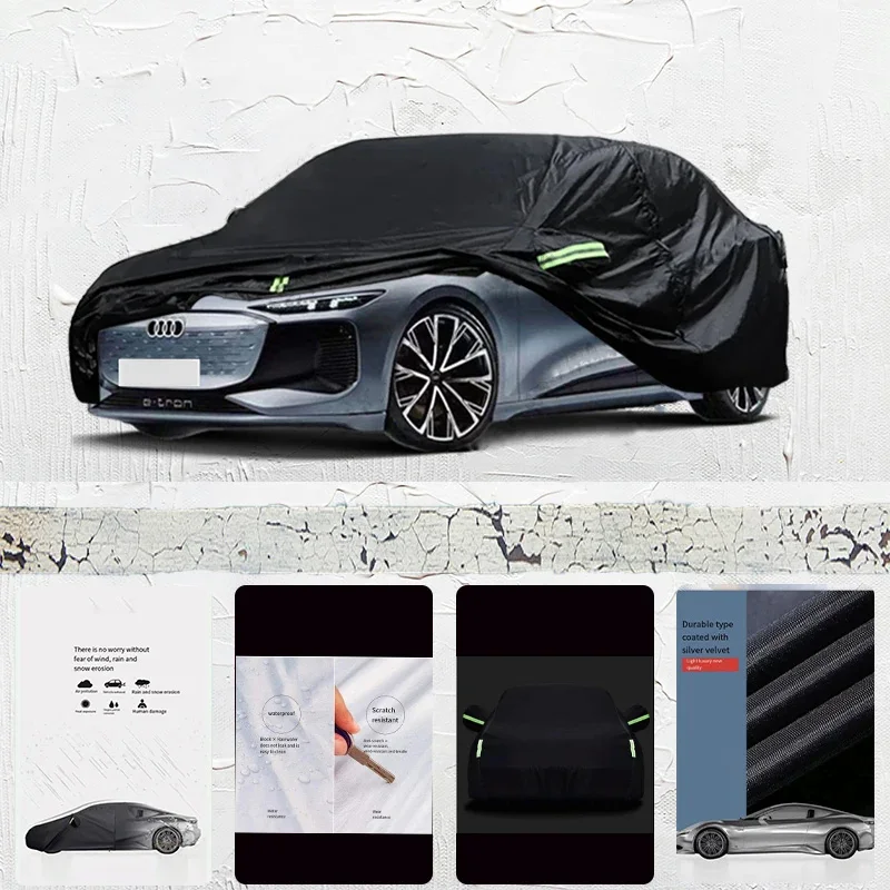 

For-fit-Audi-A6-EV-Outdoor-Protection-Full-Car-Covers-210T-Snow-Cover-Sunshade-Waterproof-Dustproof