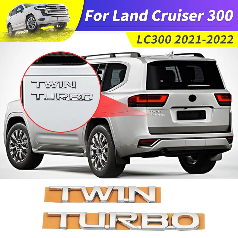 

For 2021 2022 Toyota Land Cruiser 300 Exterior Car Decoration Accessories LC300 FJ300 vxr Letter Sticker Tailgate emblem Tuning