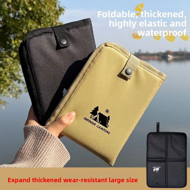 Outdoor Hiking Portable Oxford Cloth Foldable Moisture-Proof Cushion Dirt-Proof Picnic Mat Camping Heat-Insulating Beach Mat