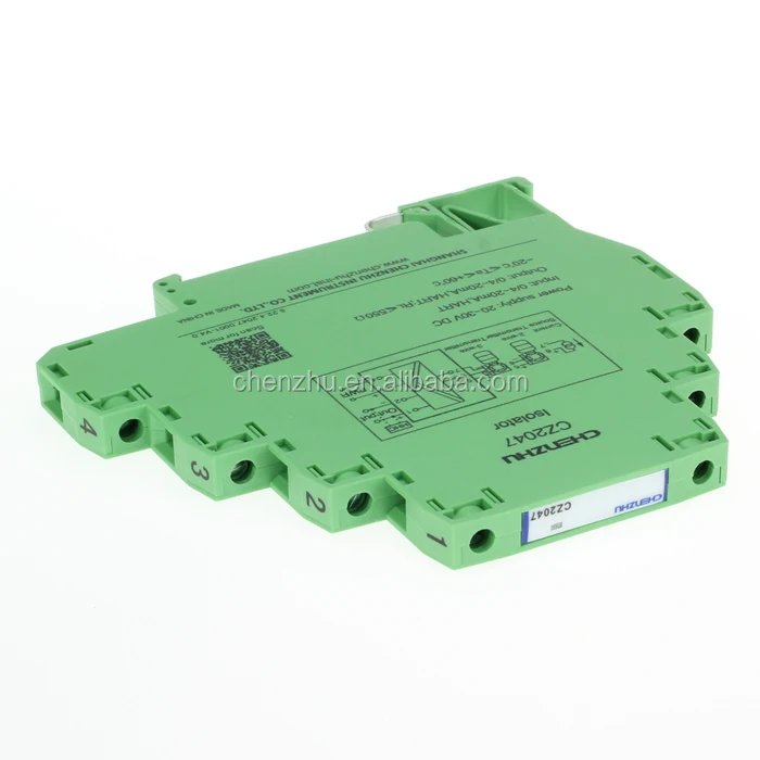 Penguat sinyal 4-20ma konverter transduser sinyal amplifier isolasi 1input 1output