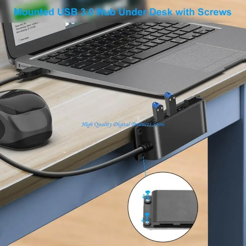 U2JE Multiple Device USB Port Augmenter 5Gbps Speed Wall Mountable Computer Addition
