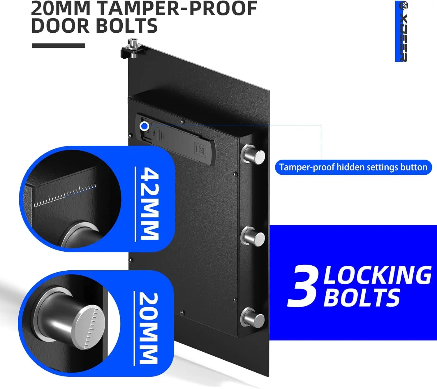 Biometric Safe Box, Quick-Access Security Safe Box with Upgraded Fingerprint, Steel Handgun Safe Lock Box for Kid/Home/Office (2