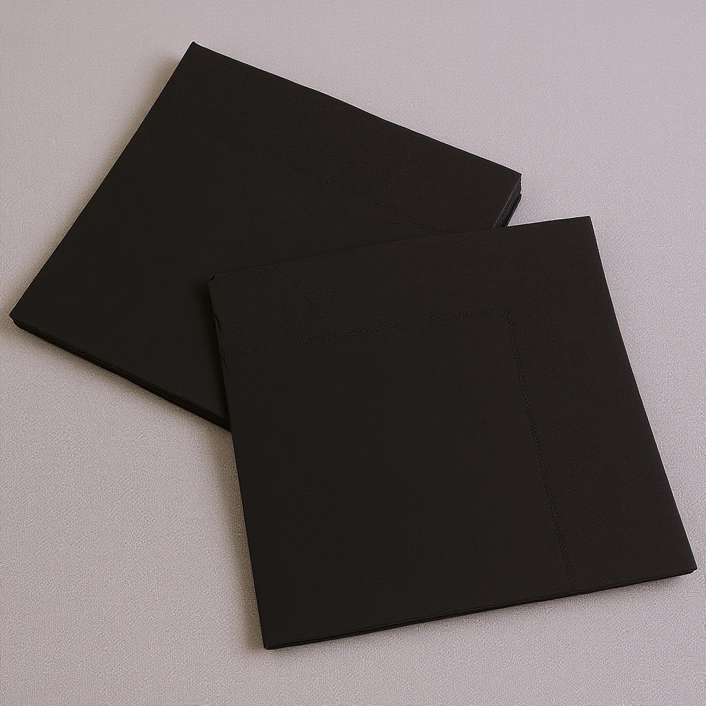 ورق أسود 3 طبقات مناديل كوكتيل للاستعمال مرة واحدة لحفلات الزفاف وأعياد الميلاد وعيد الشكر ومناديل الحلوى السائبة بار المطبخ