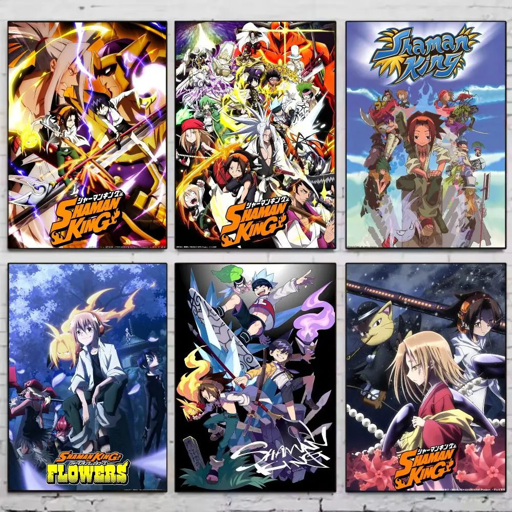 Anime S-Shaman King Poster Vintage Wall Art Aesthetic Room Decor Print Living Room Bedroom Home Decoration