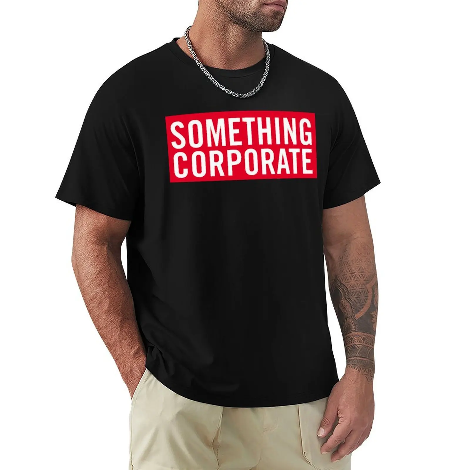 Something Corporate Band Logo T-Shirt sweat man t shirt vintage anime shirt men tshirt
