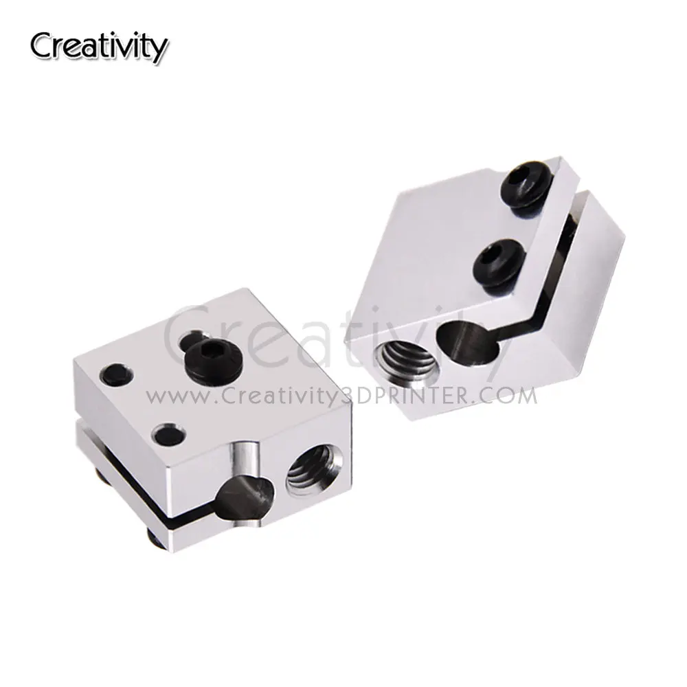 3D Printer Parts Volcano Hotend Eruption Heater Block V5 V6 Extruder J-head Aluminium Heater block For Sidewinder X1