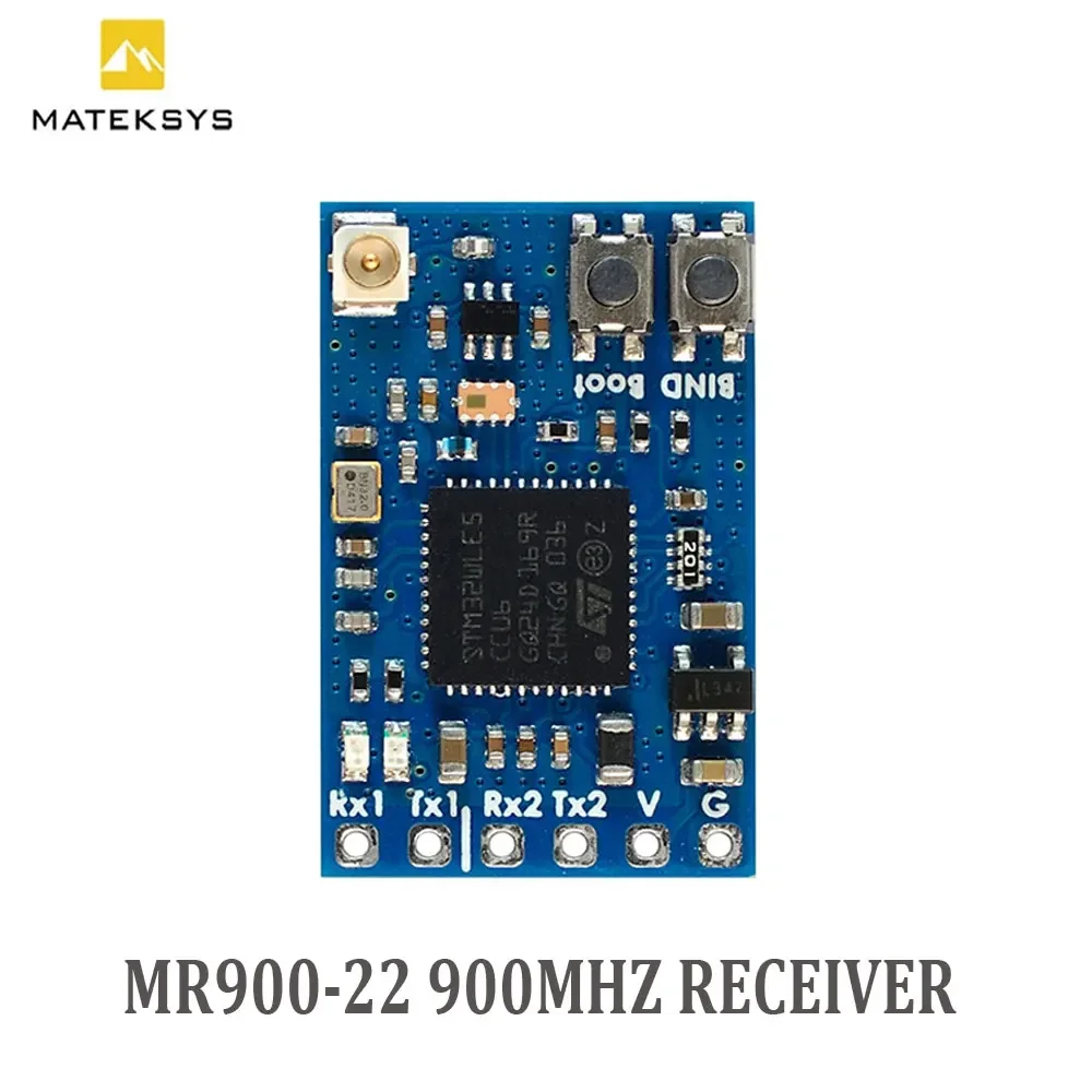 MATEK MR900-22 RX MLRS MAVLINK 900MHZ RECEIVER 900MHz LoRa / 22 dBm RF Power For long range RC Drone Parts