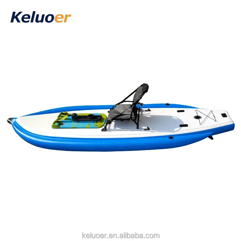 Keluoer Water Sport Jet Surfboard Accessories Hot Selling Inflatable Fishing Board Paddle Board Set With Pedal