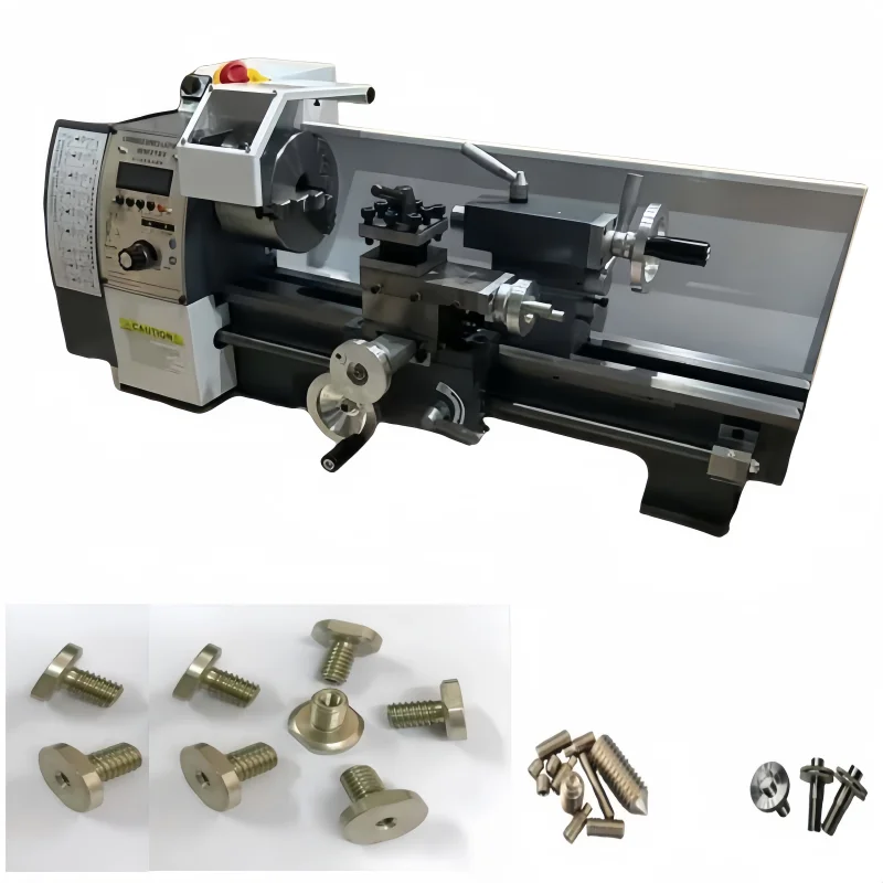 

210E Multifunctional Flat Bed Lathe Industrial Household 220V Woodworking Metal Micro Precision Machining Machinery New Lathe
