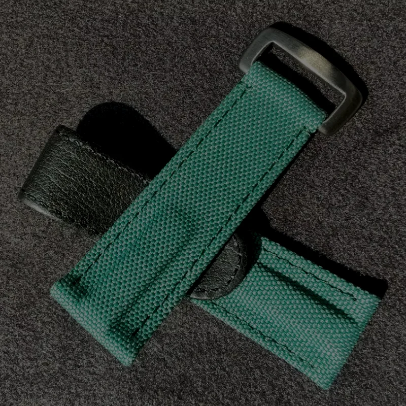 

Зеленый ремешок для часов 22 мм для Tudor/Omega/Rolex Daytona Water Ghost Joint, нейлоновый холст, ремешки для часов, браслет, высокое качество seiko