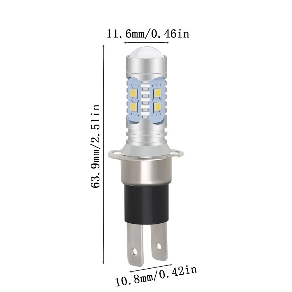 العالمي للسيارة H3C 2323 الضباب لمبة 6000 كيلو الأبيض LED 10SMD النهار تشغيل أضواء أضواء الضباب الأمامي والخلفي 12/24 فولت #3