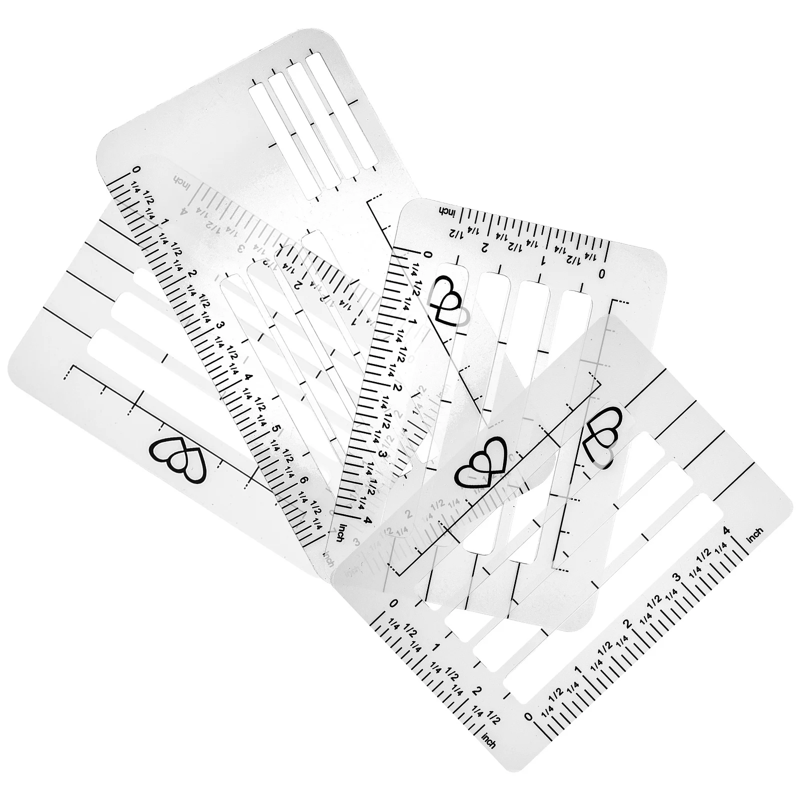 4Pcs Transparent Envelope Address Template Reusable Writing Guide Stencil for Centered Text in Calligraphy Diaries