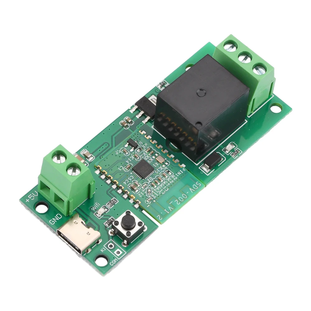 DC7V ~ 32V Smart Switch 2.4GWIFI Tap Auto-verrouillage Module Relais Commutateur Type-C Interface Pour Ewelink APP Contrôle