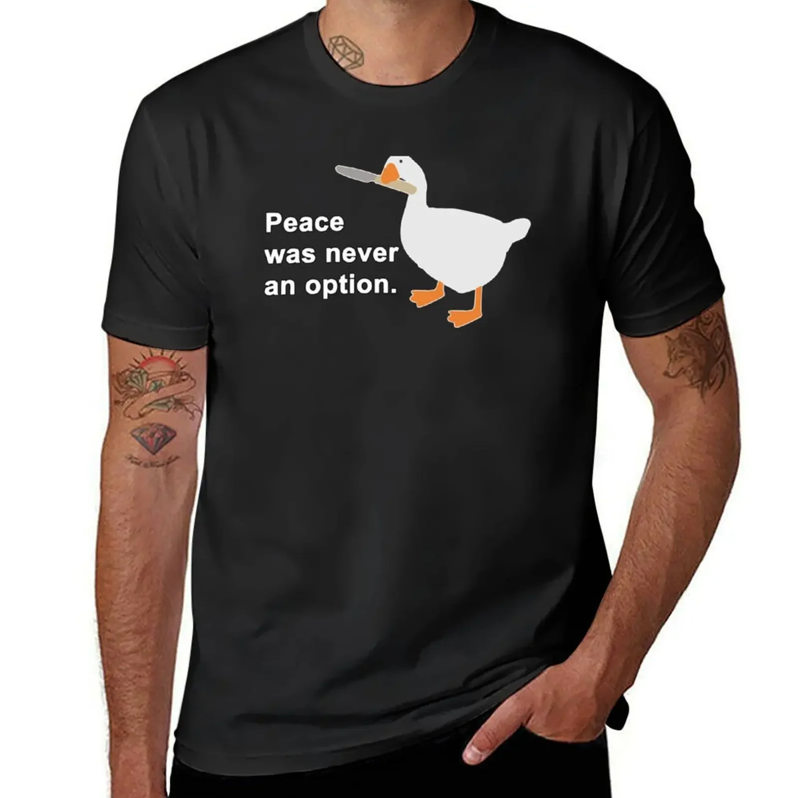 

Peace Was Never An Option Goose Game Gift For Men and Women, Gift For Fans, Christmas Day T-Shirt