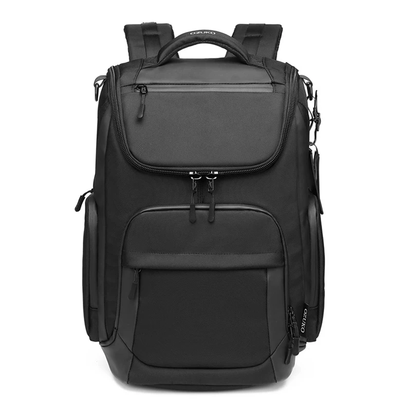 Men 35 L 17.3''Nylon Business Laptop Backpack Scratch Resistance Sports Casual Backpack Unisex Outdoor Travel Waterproof Bags