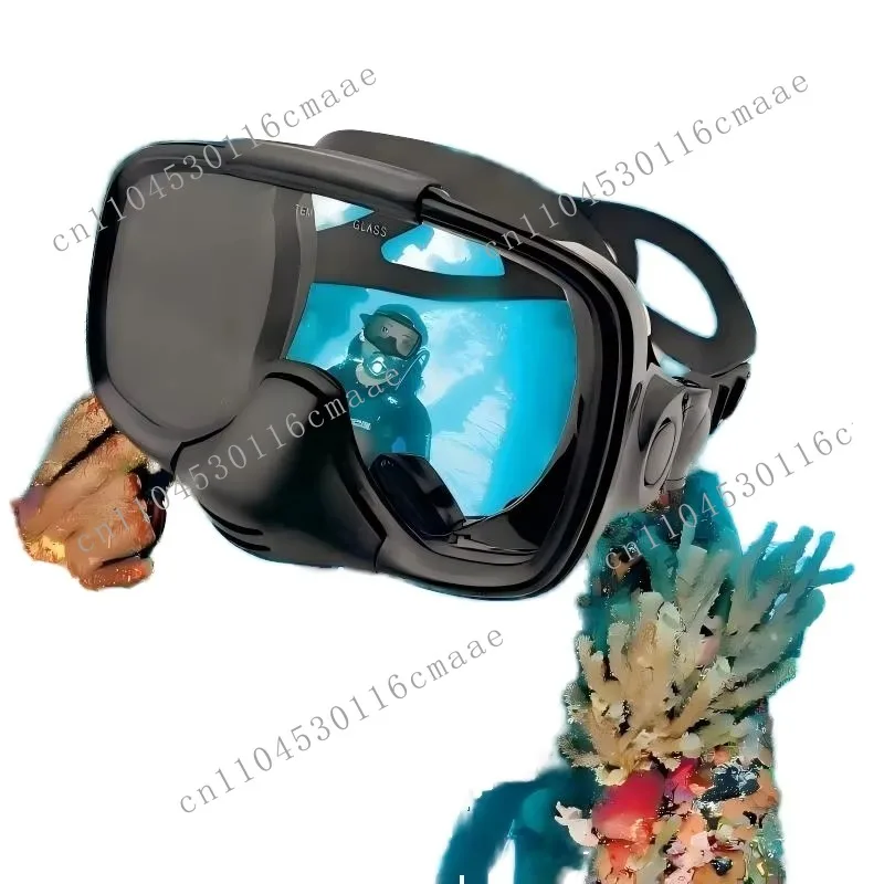 Single Lens Silicone Diving Masks with Scratchproof Tempered Glass Snorkel Water-Resistant Product