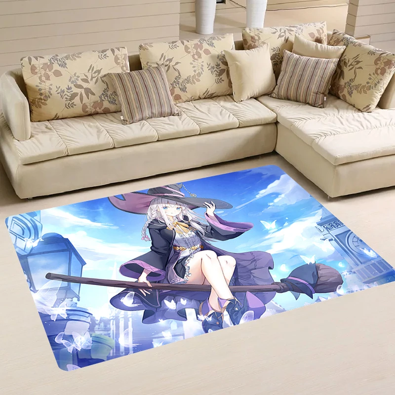 

Anime Wandering Witch Bath Mat Doormat Entrance Door Kitchen Carpet Living Room Home Rugs Carpets Balcony Foot Rug Mats Bathroom