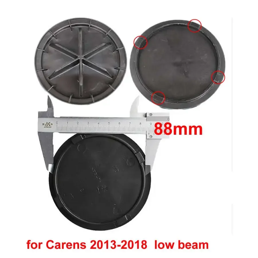 Low High Beam Light Lengthened Dust Cover Waterproof Dustproof LED Headlamp Rear Shell Seal Cap 1PCS For Kia Carens 07-12 13-18