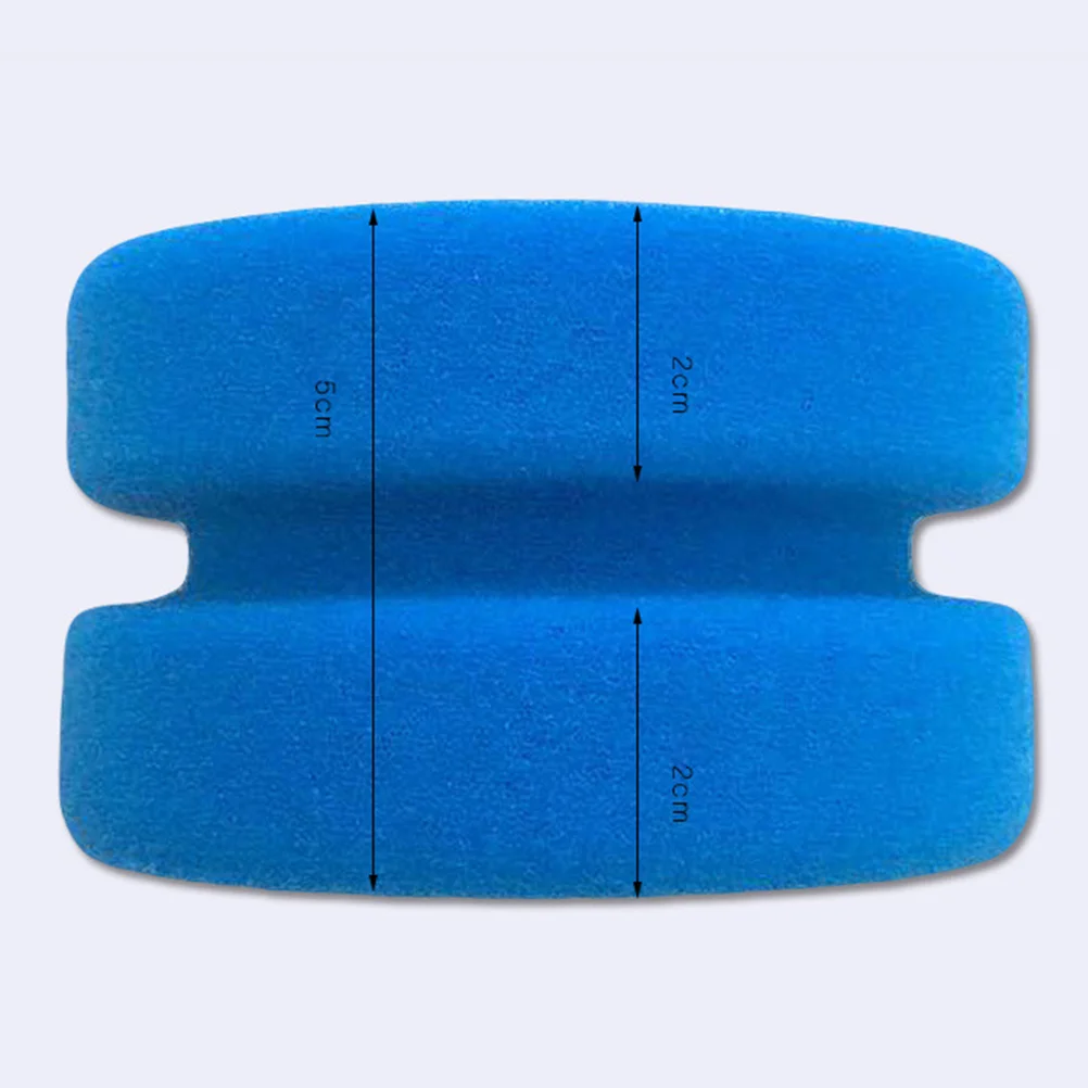 Esponjas de limpeza laterais duplas, ferramentas de manutenção do carro, enceramento, esponja de polimento para cozinhas, banheiro, azul, 5 pcs