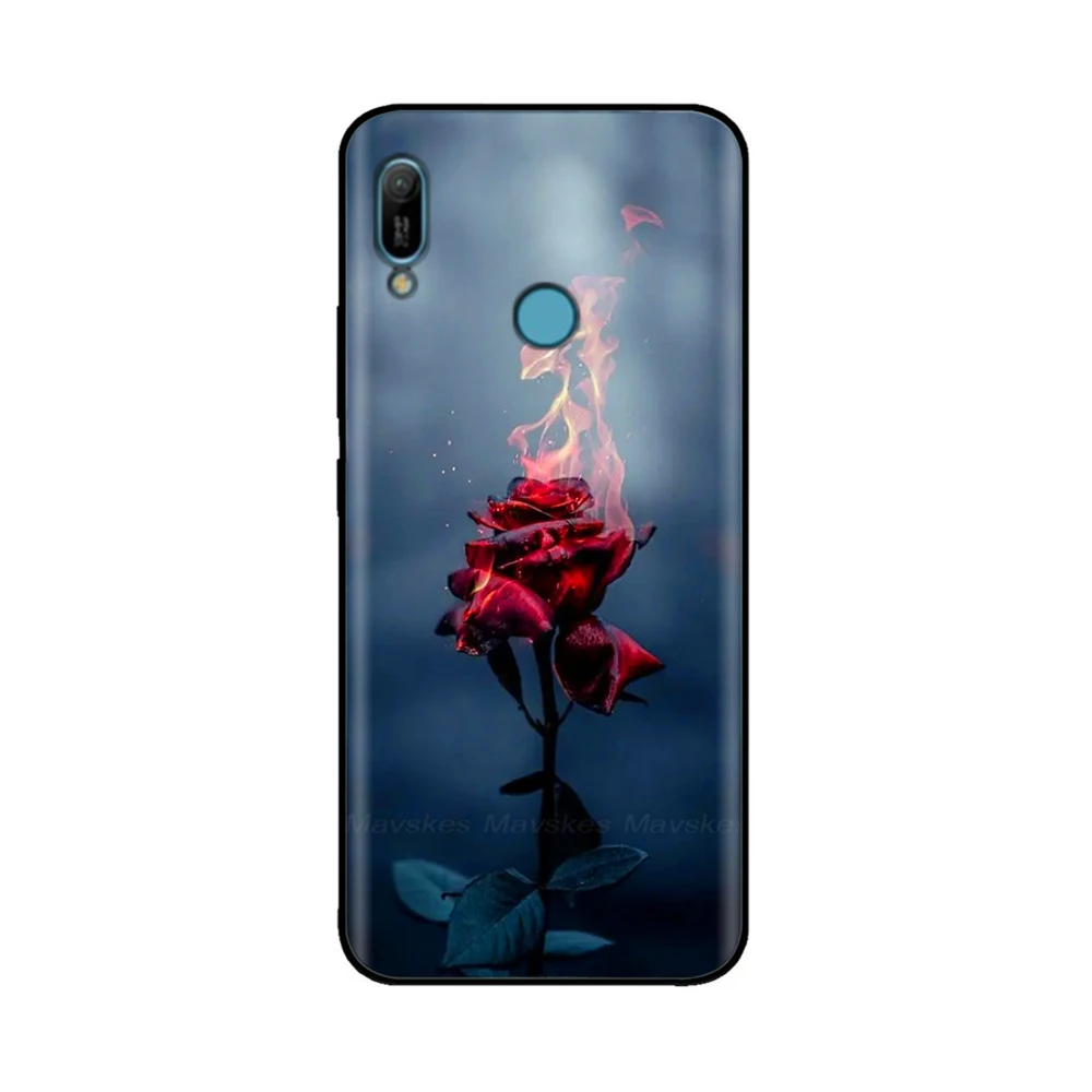 화웨이 Y6 2019 케이스, 화웨이 Y6s Y6 프라임 2019 TPU 케이스, 화웨이 Y6 2019 MRD-LX1F Y 6 Y6 프라임 후면 커버 실리콘 케이스