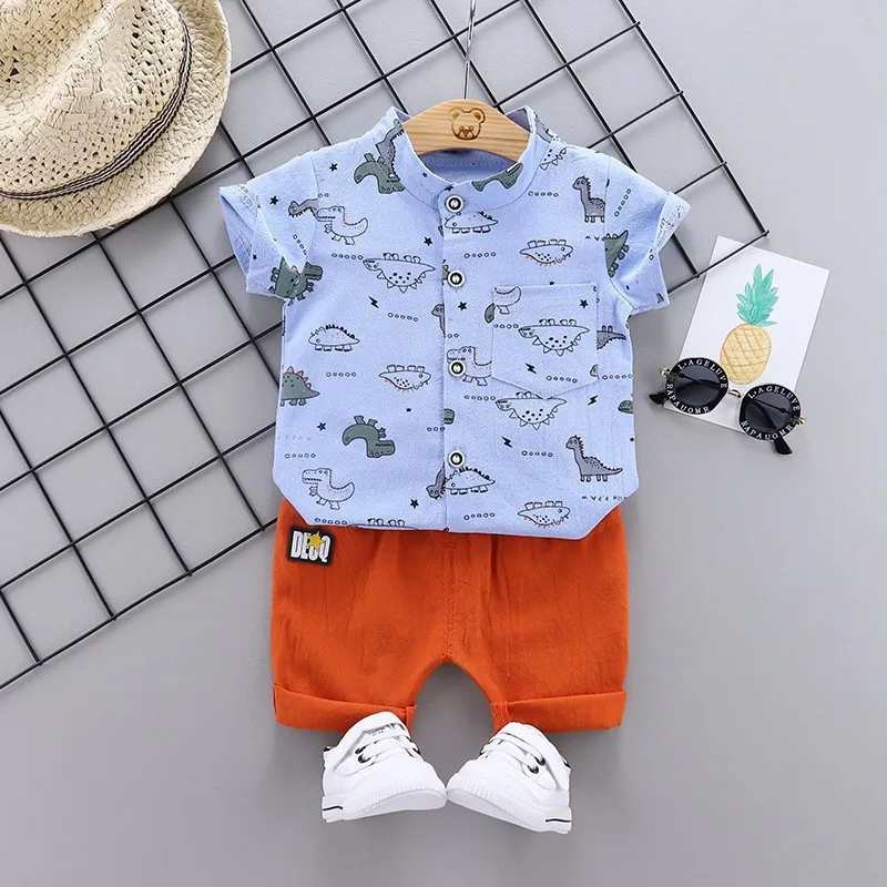 Clothing Set For Boys Infant Suits Kids Clothes Fashion Baby Boy\'s Suit Summer Casual Clothes Set Top Shorts 2PCS Baby